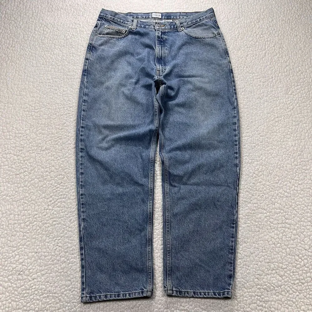 Calvin Klein Jeans Easy Fit Men's 36x30 (Actual‎ 34x29) Y2K Streetwear Grunge